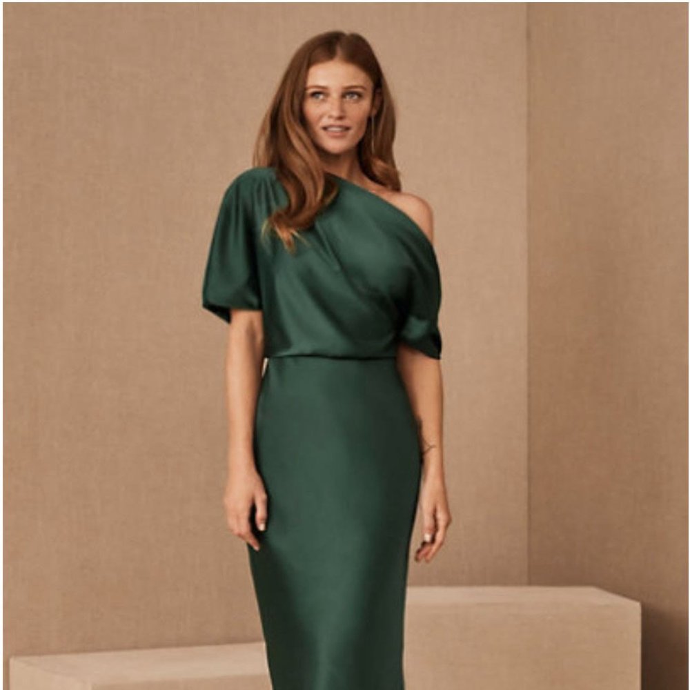 BHLDN Pryce Off-the-Shoulder Column Dress Size 6
